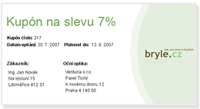Ukázka slevového kupónu